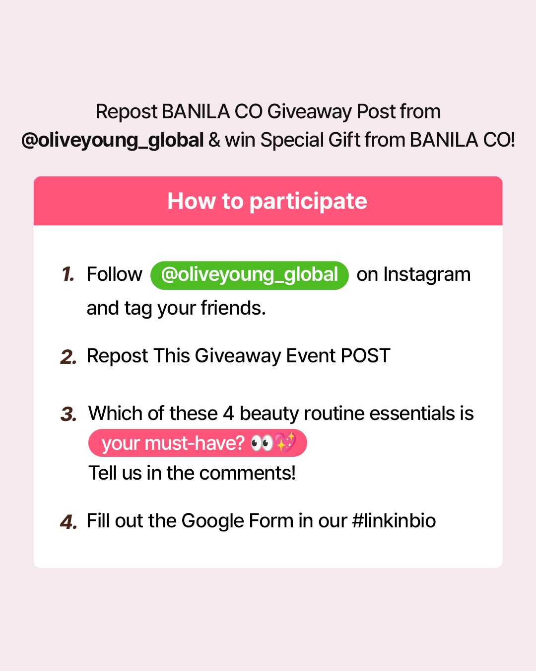 oliveyoung_global 品牌动态图片